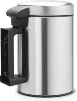 Brabantia NewIcon Wandprullenbak - 3 L - Matt Steel -Woonwinkel 916x1200 2