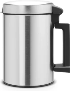 Brabantia NewIcon Wandprullenbak - 3 L - Matt Steel -Woonwinkel 930x1200 2