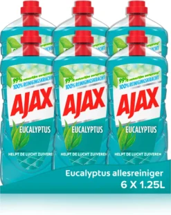 Ajax® Ajax Allesreiniger Eucalyptus 6 X 1.25L - Voordeelverpakking